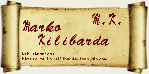 Marko Kilibarda vizit kartica